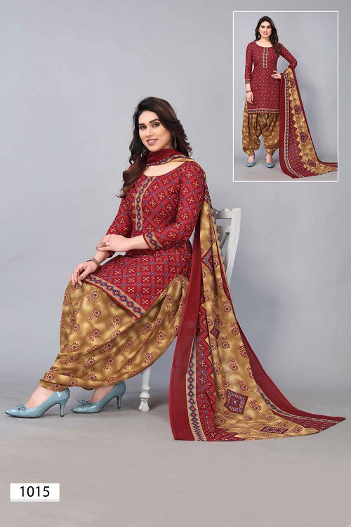 Patiyala Special 1002 Regular Wear Wholesale Cotton Dress Material